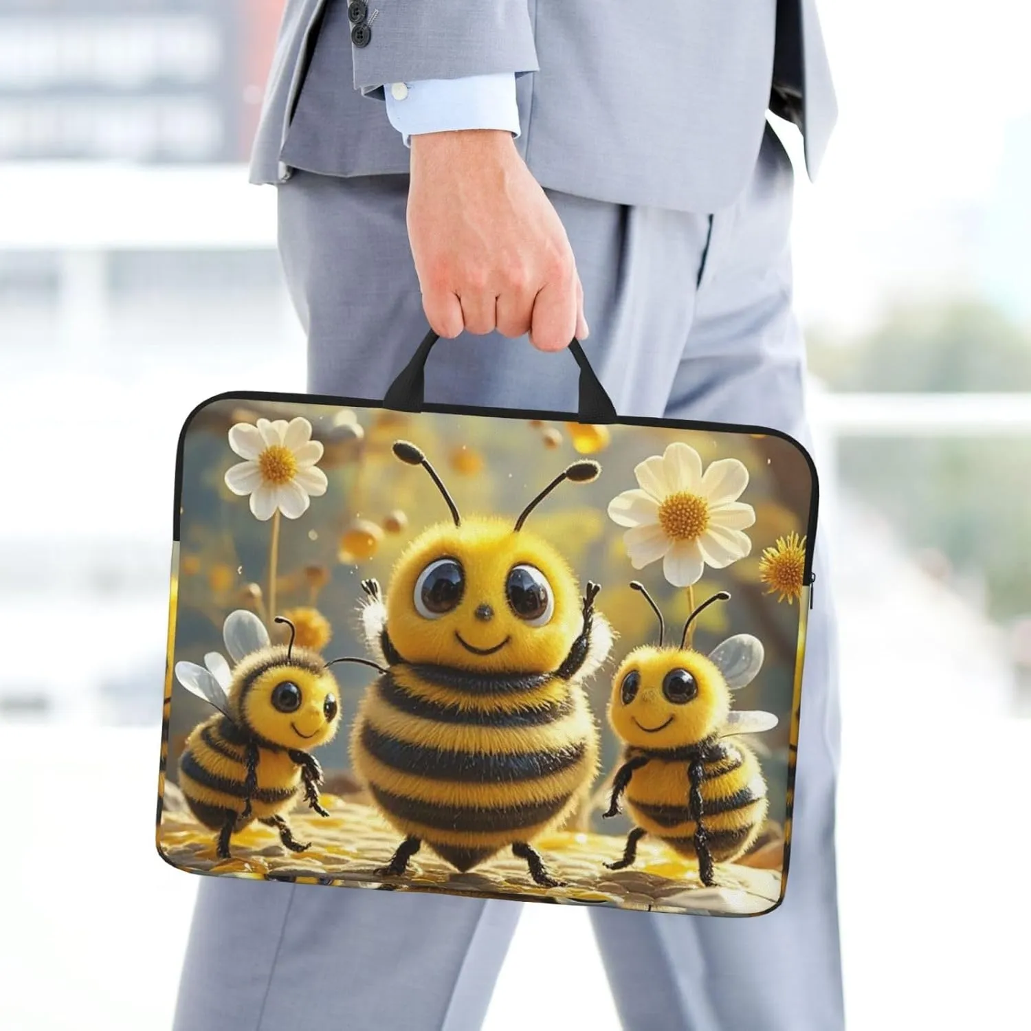 Laptop Shoulder Bag Messenger Bag Cute otter Laptop Bag Computer Bag for Men Women