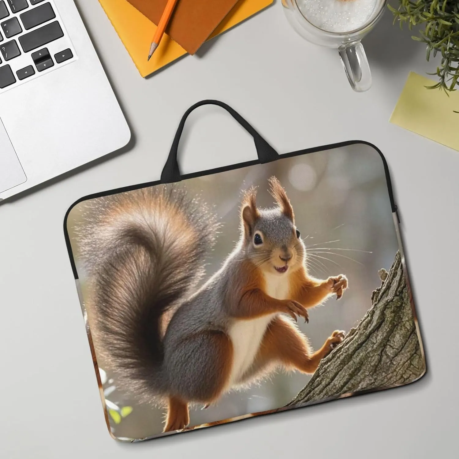 Laptop Shoulder Bag Messenger Bag Hand Drawn Giraffes Laptop Bag Computer Bag for Men Women