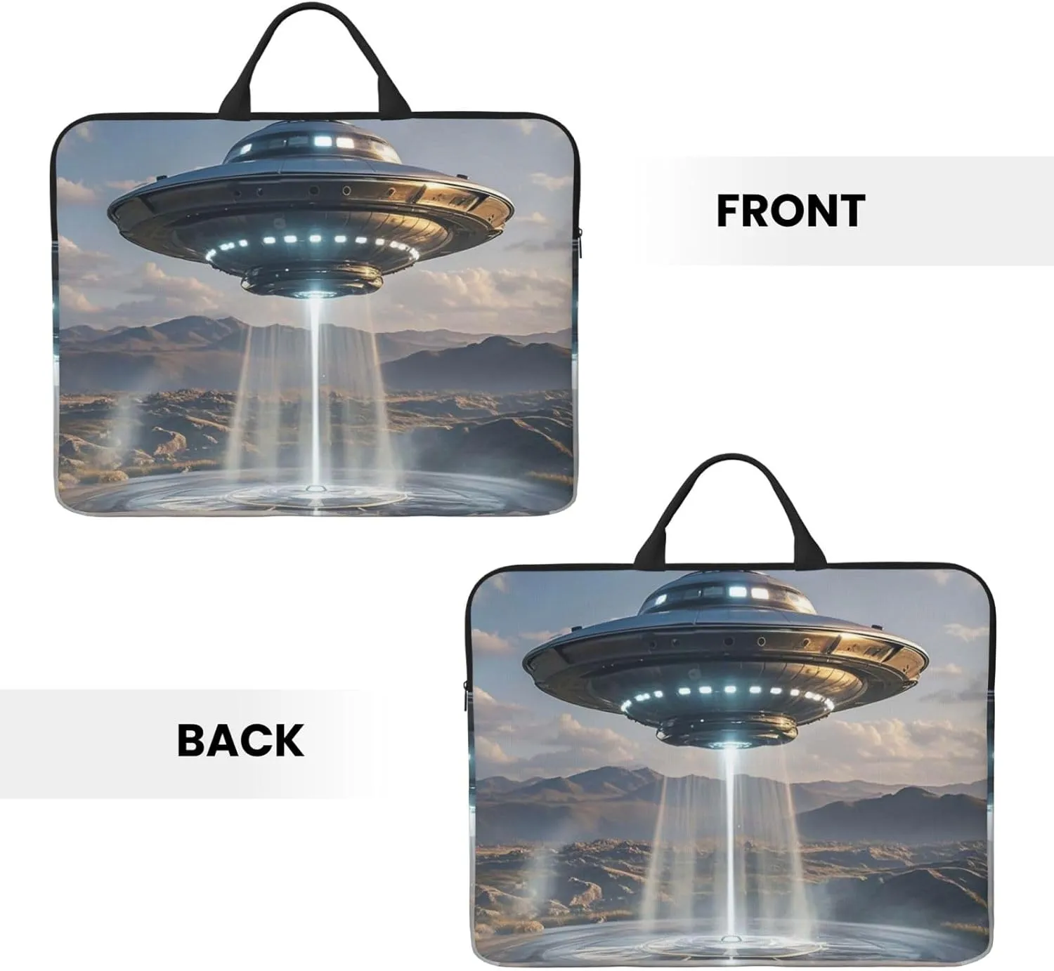 Laptop Shoulder Bag Messenger Bag Wild Elk silhouette Laptop Bag Computer Bag for Men Women