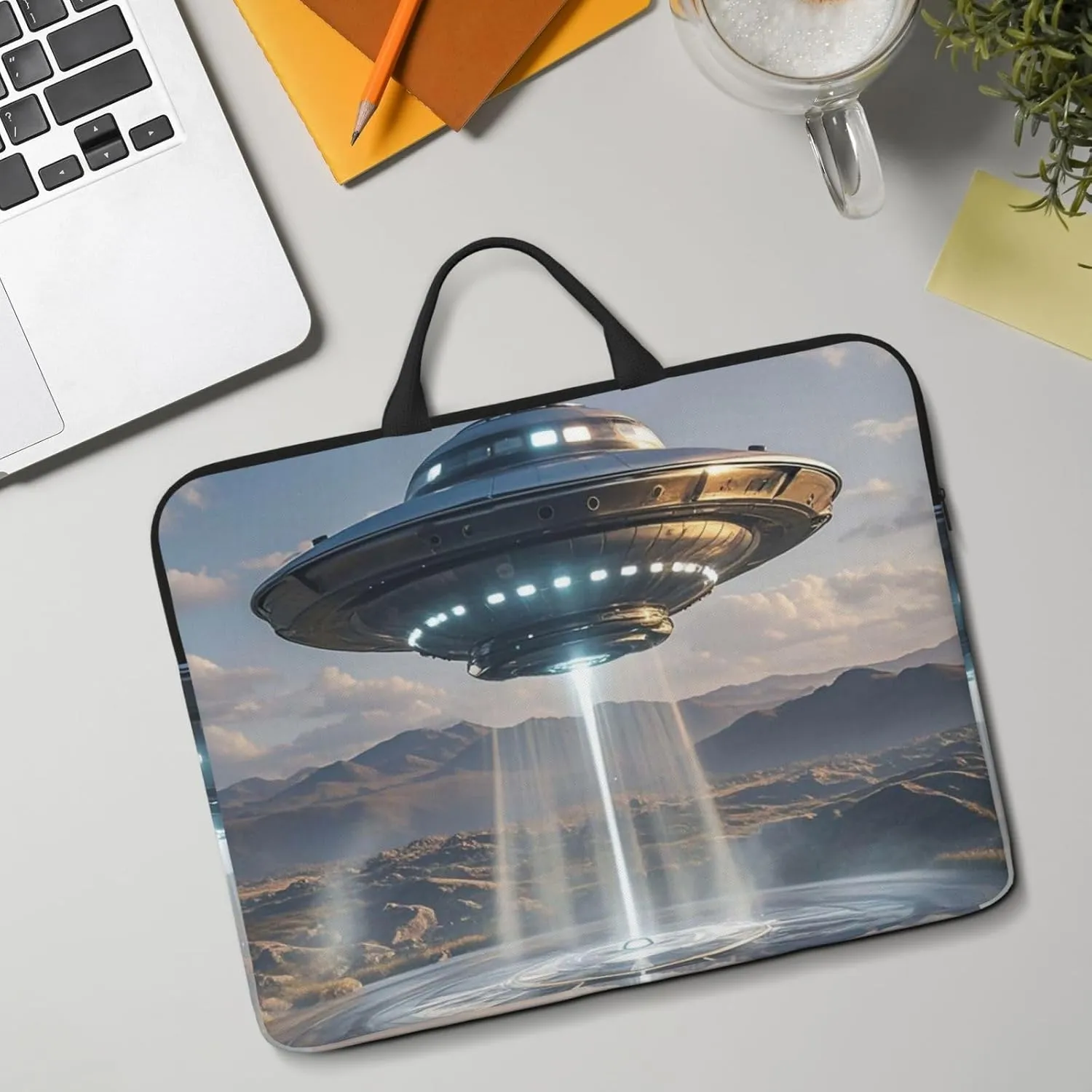 Laptop Shoulder Bag Messenger Bag Wild Elk silhouette Laptop Bag Computer Bag for Men Women