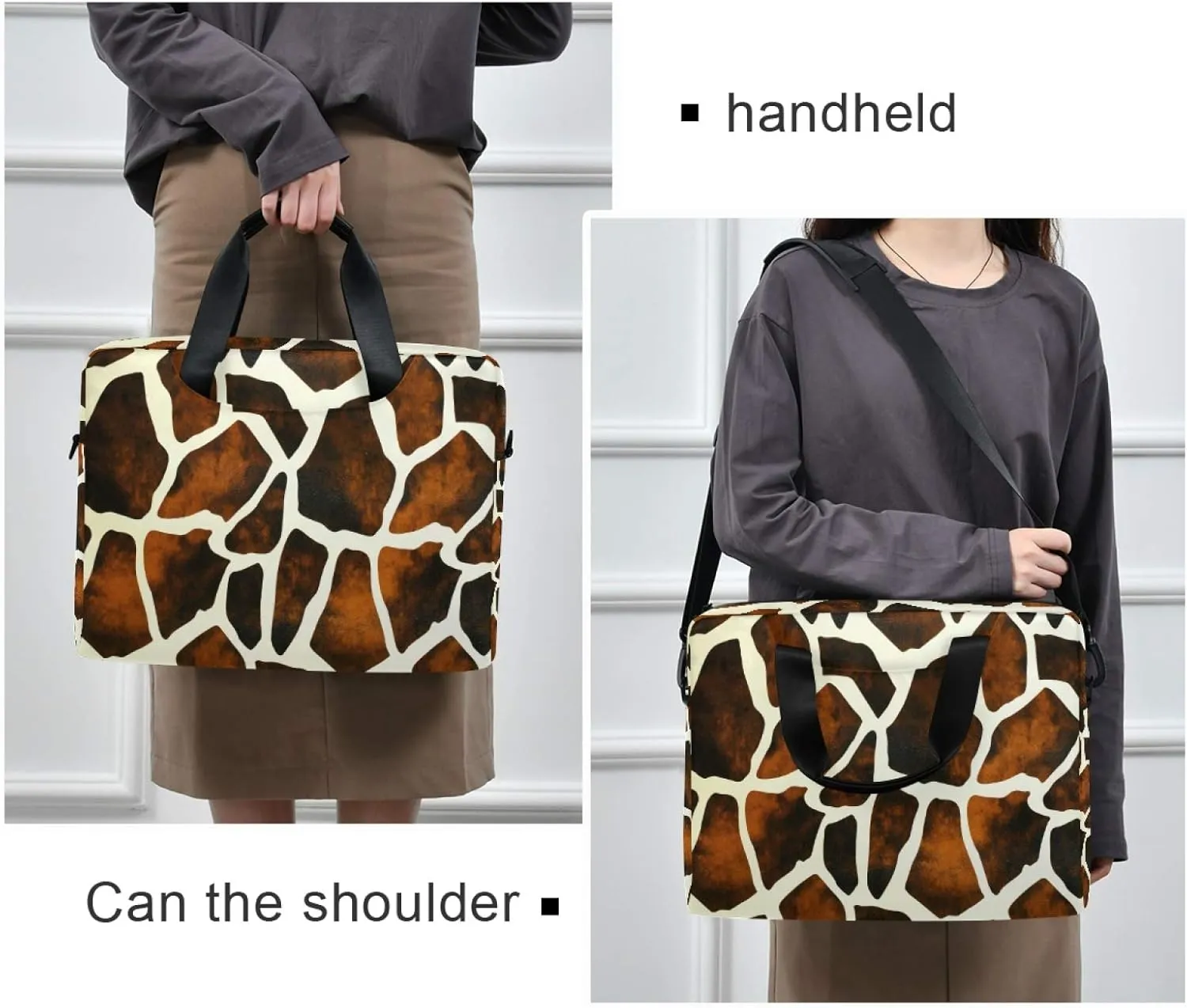 Laptop Shoulder Bag Portable Laptop Sleeve Case for 14/15.6/16in Notebook Computer Messenger Bag Women Men Briefcase