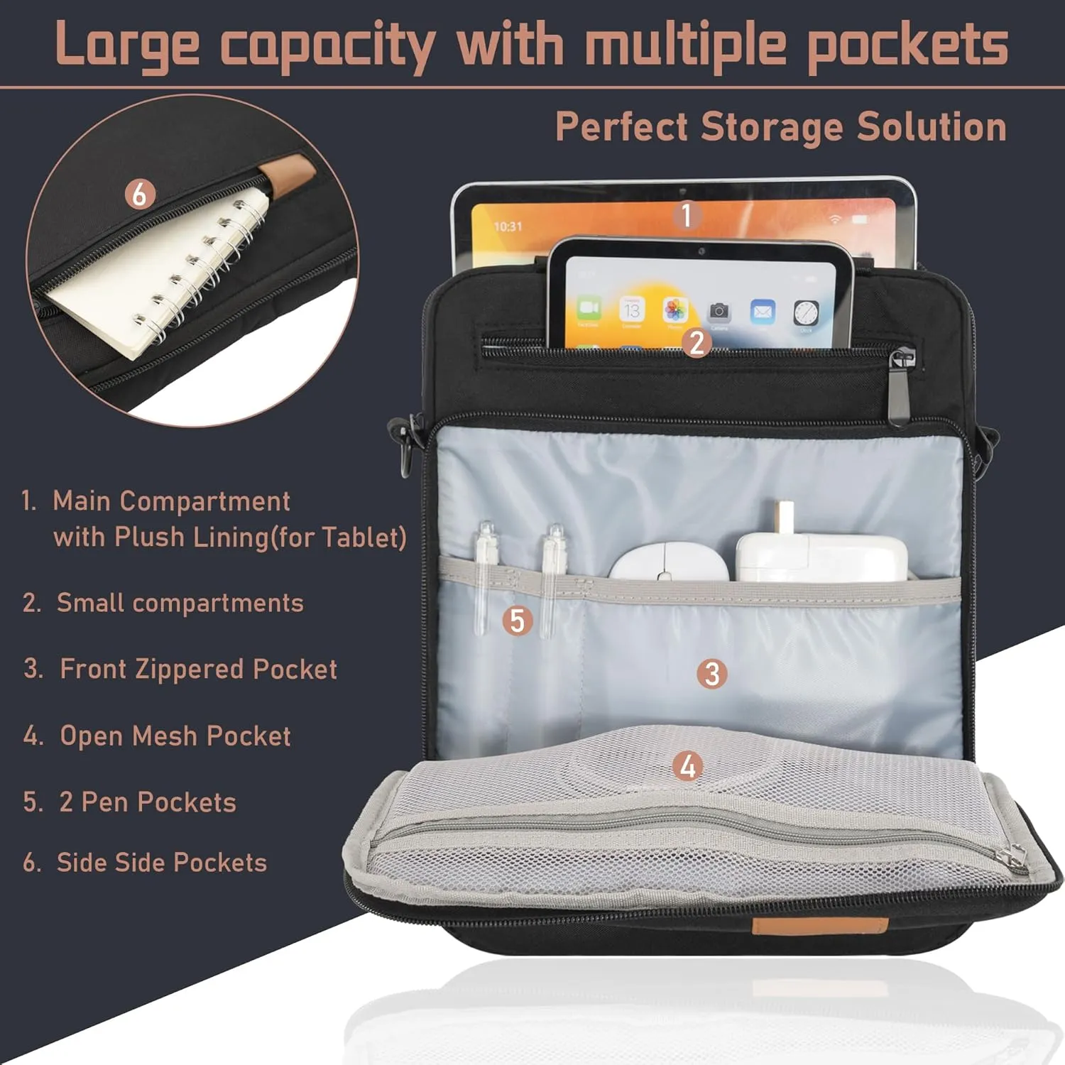 Laptop Sleeve Bag,Padded Protective Travel Carrying Case for 15 inch MacBook Air M3/A3114 2024, M2/A2941 2023 2025,Dell XPS 15 Plus,15 Inch Surface Laptop 7/6/5/4/3,Galaxy Tab S9 Utra 14.6"