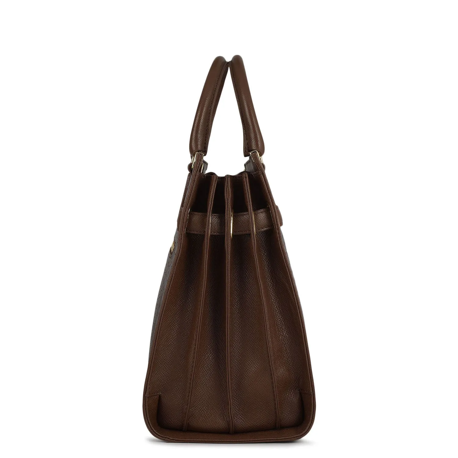 Large Croco Franzy Leather Satchel - Date