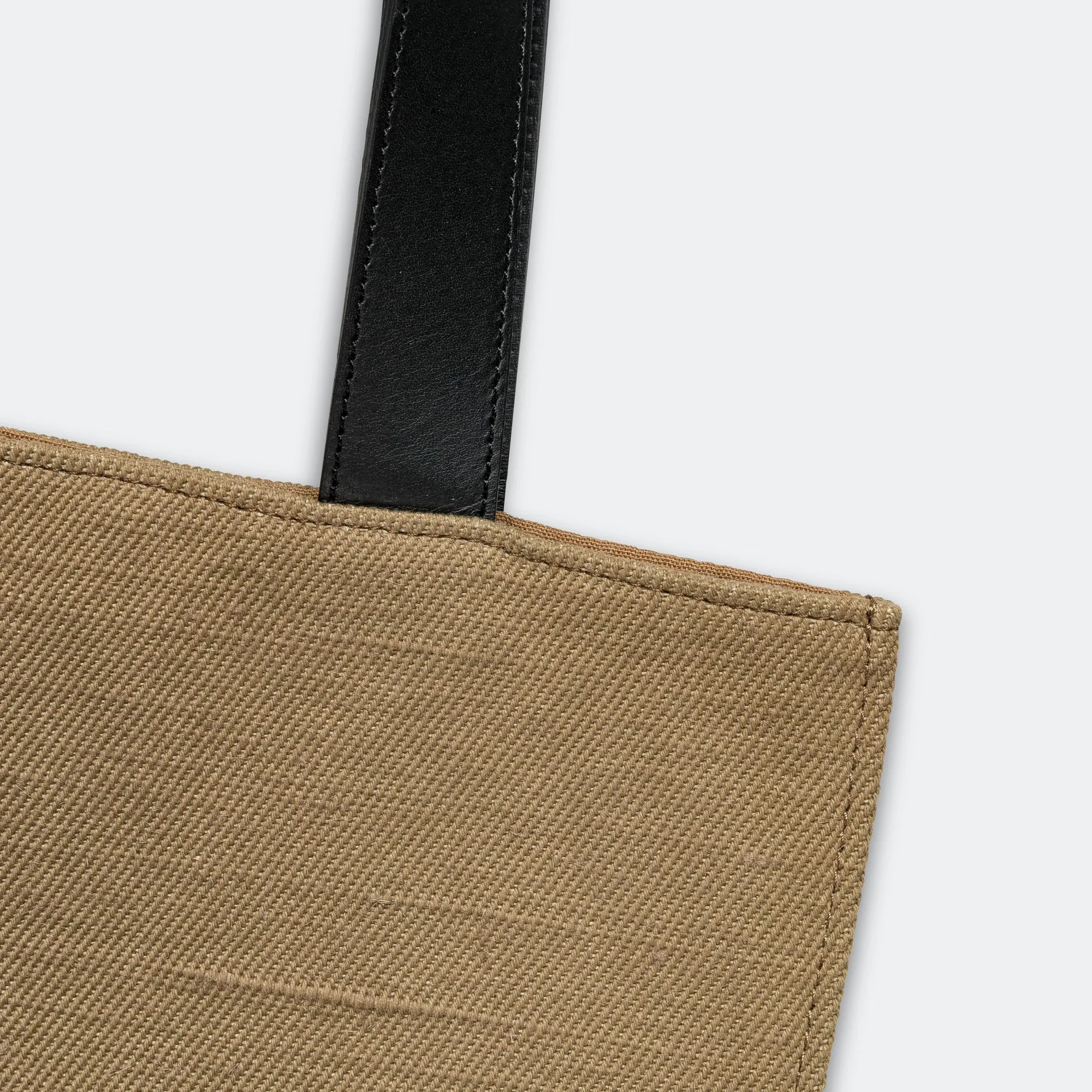 Large Tote Bag - Camel Jute Drill