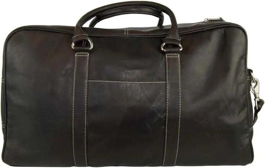 Latico Leathers Heritage Cabin Duffel, 100% Genuine Authentic Luxury Leather, Designer Fashion, For Travel
