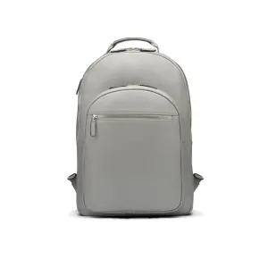 Leather 15" Laptop Backpack, Cambridge - Grey