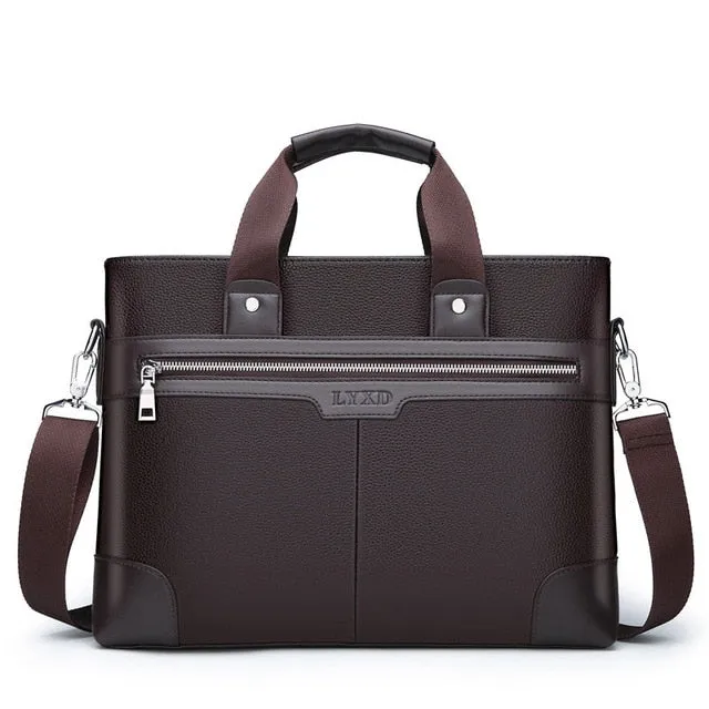 Leather Bags Document Men Men Trendy Leather Business Black For WEIXIER Bag Tailored options Handbags Laptop Briefcases Bag PU Fashion Shoulder