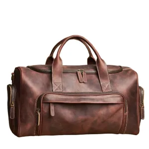 Leather Weekend Duffle Bag