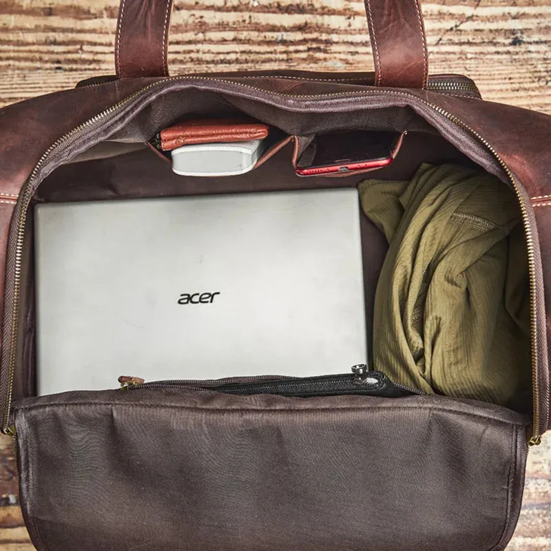 Leather Weekend Duffle Bag