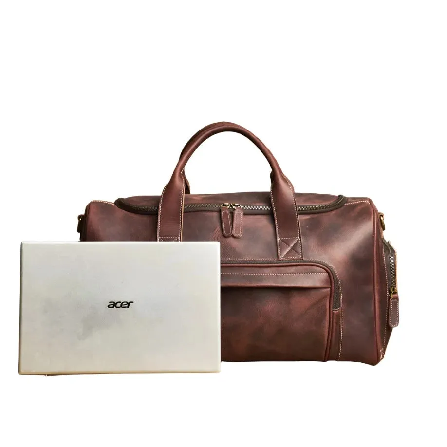 Leather Weekend Duffle Bag