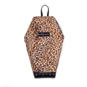 Leopard Coffin Shaped Backpack