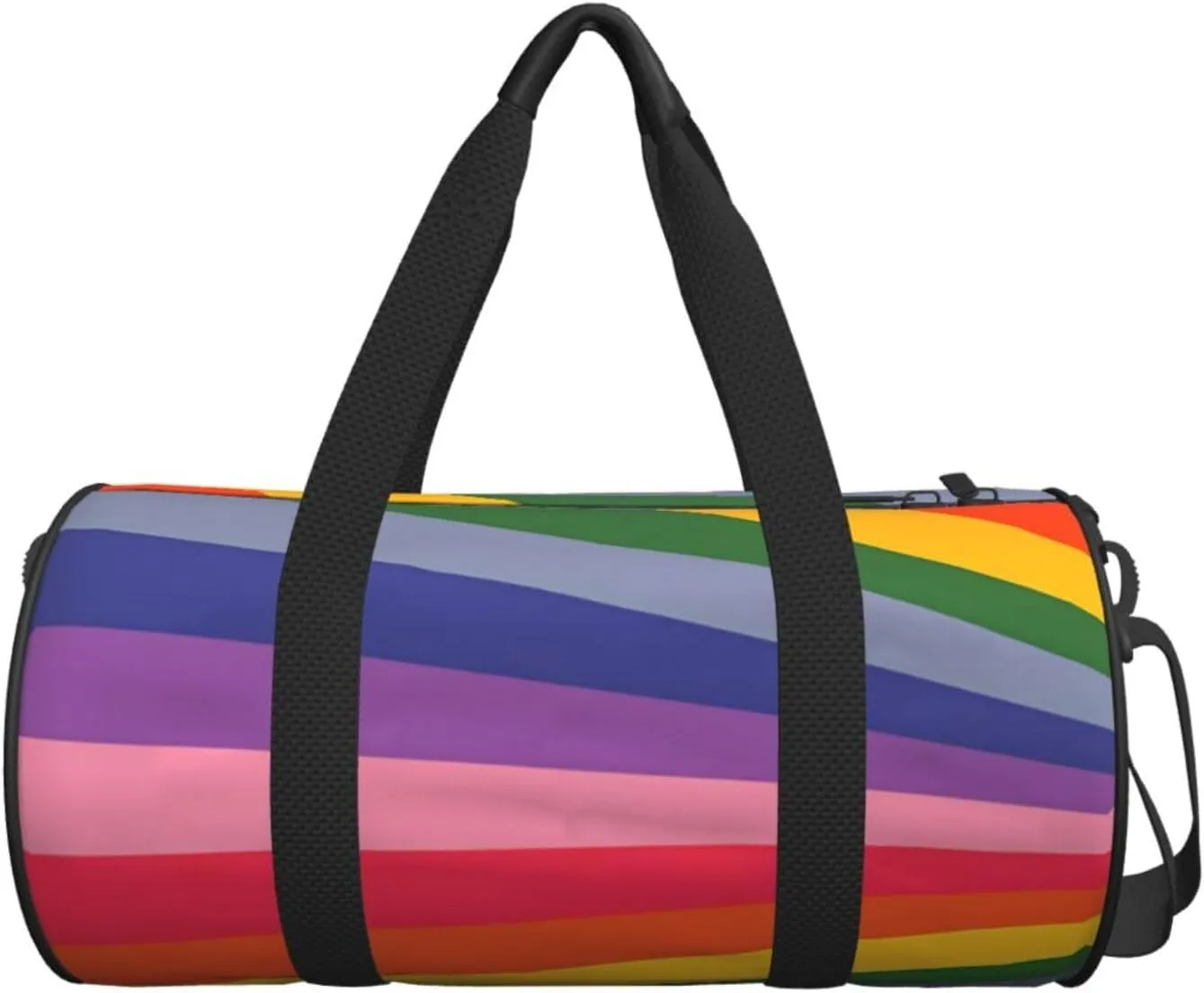 LGBT Rainbow Gay Pride Flag IGBTQ flag Round Travel Duffel Bag Large Capacity Gym Sports Bags for Hiking Vacation Trips