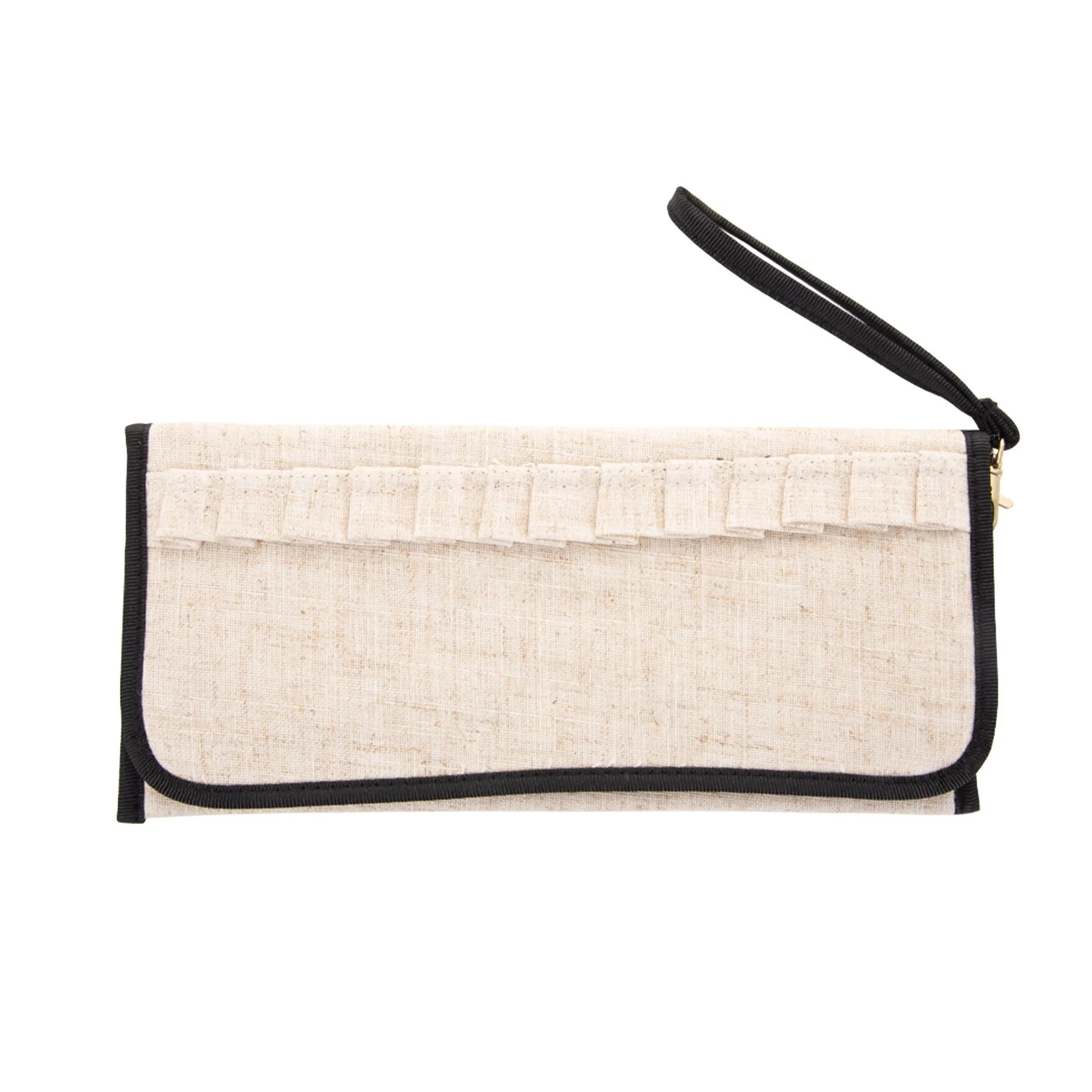 Linen Trifold Clutch