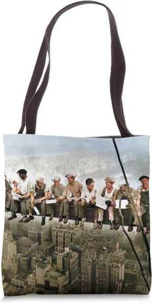Lunch Atop a Skyscraper by Charles Clyde Ebbets Tote Bag