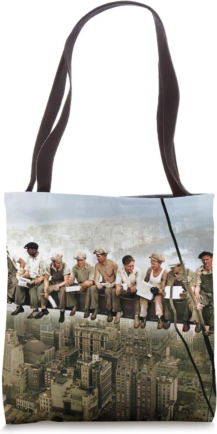 Lunch Atop a Skyscraper by Charles Clyde Ebbets Tote Bag