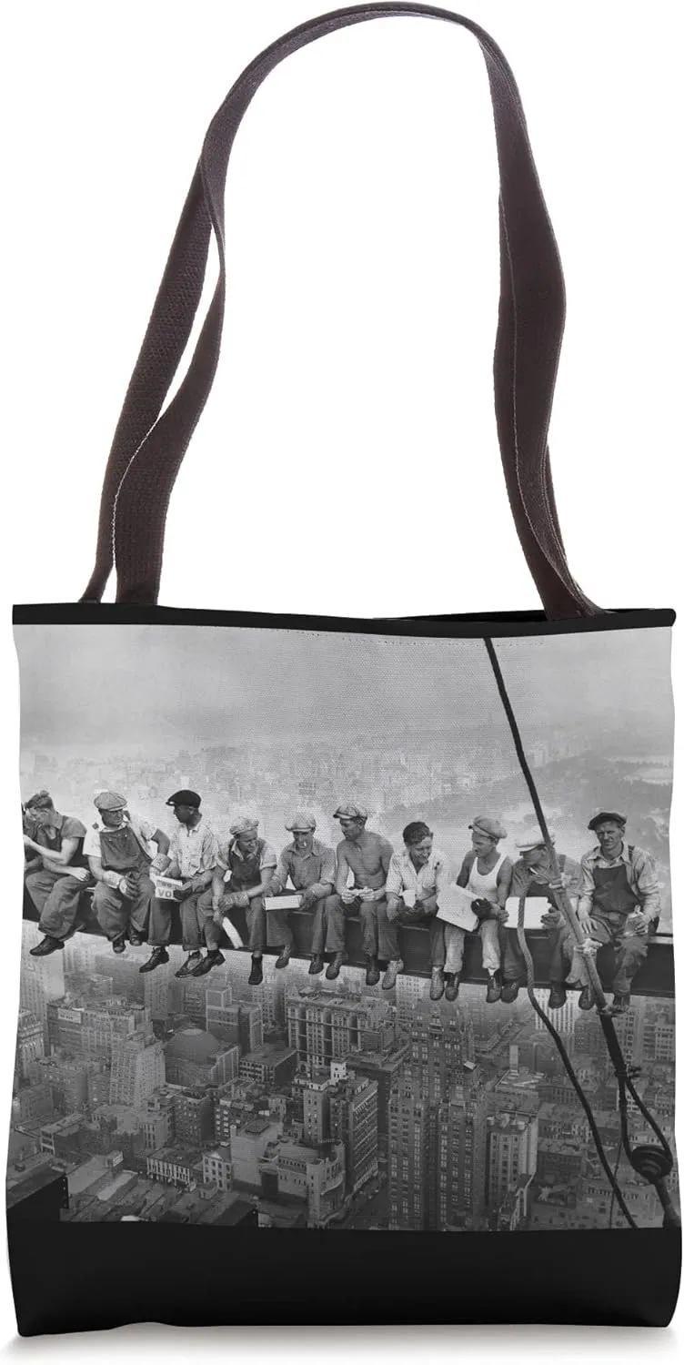Lunch Atop a Skyscraper by Charles Clyde Ebbets Tote Bag