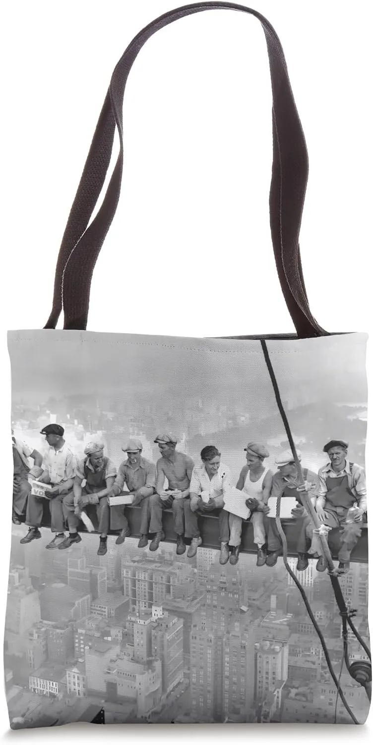 Lunch Atop a Skyscraper by Charles Clyde Ebbets Tote Bag