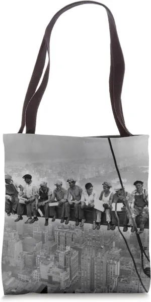 Lunch atop a Skyscraper by Charles Ebbets Tote Bag