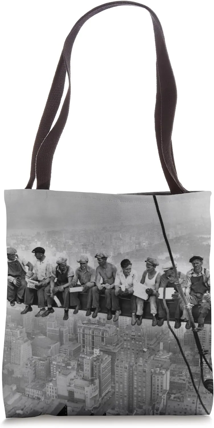 Lunch atop a Skyscraper by Charles Ebbets Tote Bag
