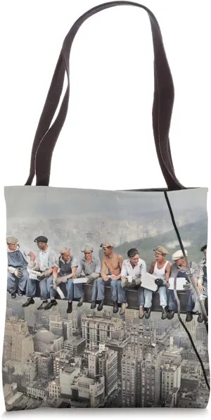 Lunch Atop A Skyscraper In Color Tote Bag