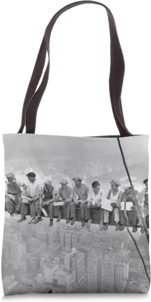 Lunch Atop a Skyscraper New York Ironworkers Film Photograph Tote Bag