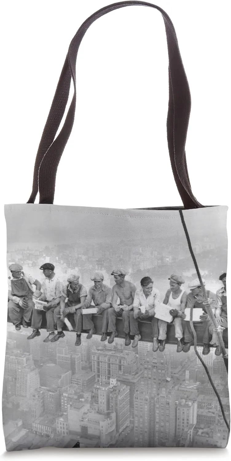 Lunch Atop a Skyscraper New York Ironworkers Film Photograph Tote Bag