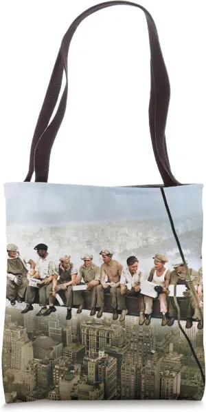 Lunch Atop a Skyscraper New York Ironworkers Photograph Tote Bag