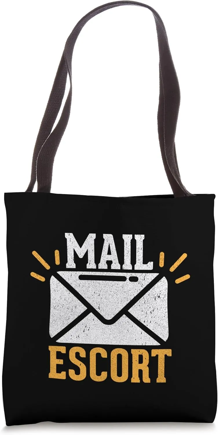 Mail Escort Postal Service Mailman mail Delivery Novelty Tote Bag