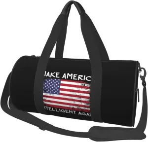 Make America Intelligent Again Duffel Bag Gym Bag Travel Sports Tote Large Foldable Beach Swim Yoga4