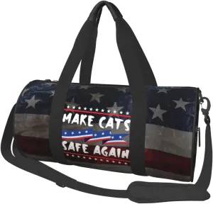 Make Cats Safe Again Duffel Bag Gym Bag Travel Sports Tote Large Foldable Beach Swim Yoga2