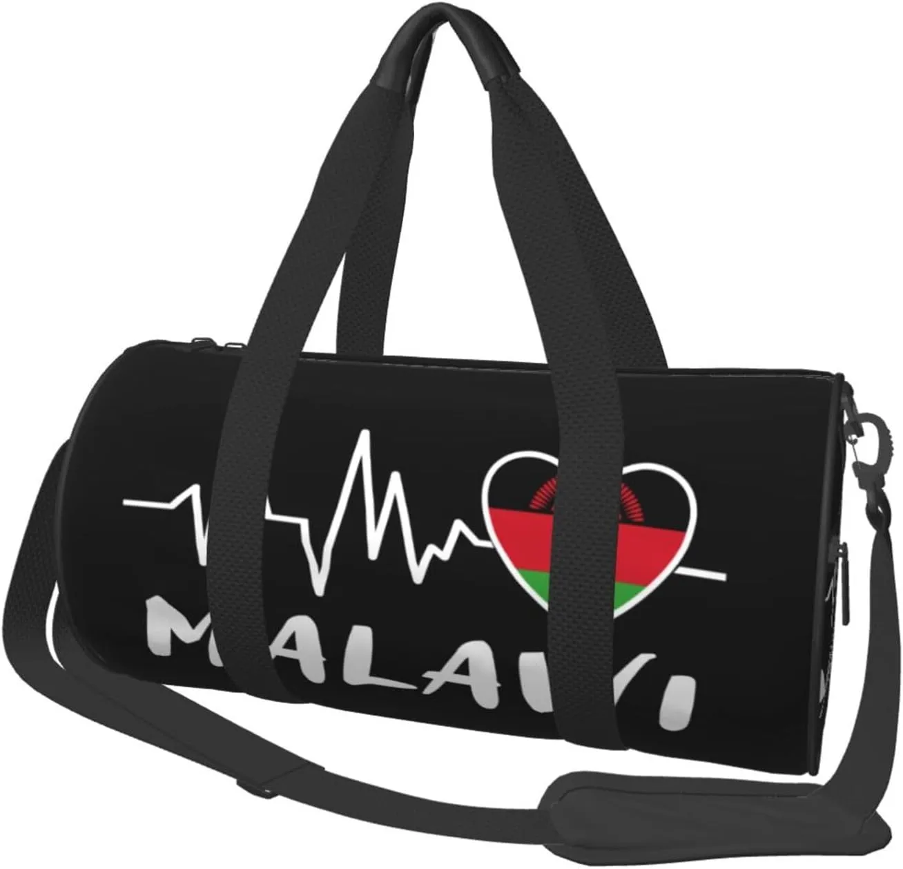 Malawi Heartbeat Duffel Bag Gym Bag Travel Sports Tote Large Foldable Beach Swim Yoga4