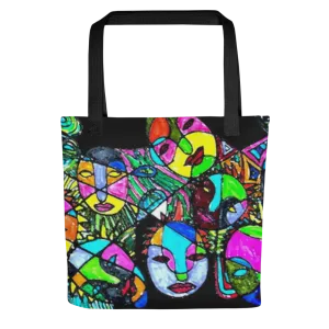 Mask Ptint Tote Bag