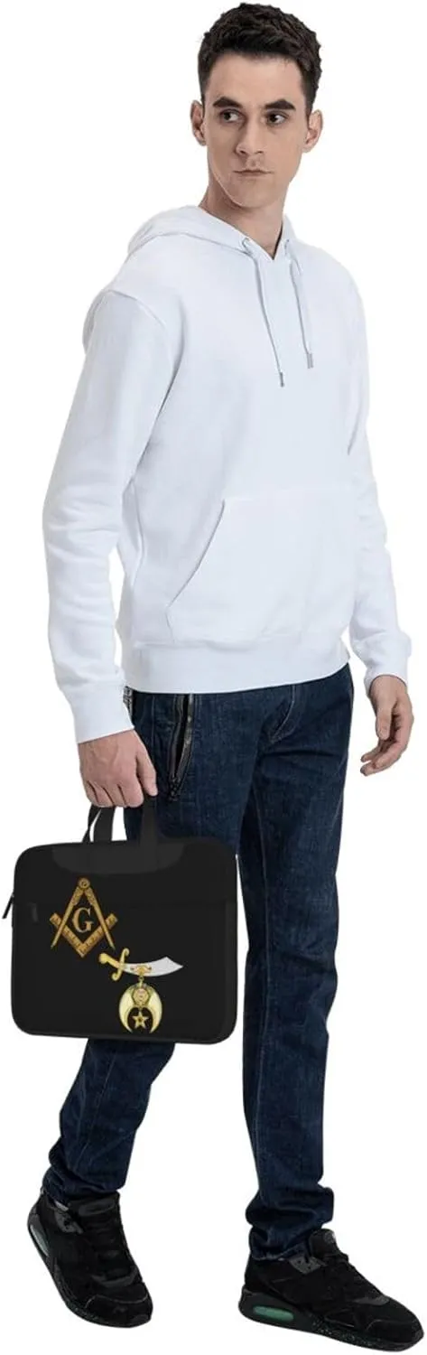 Mason Shriner Split 3d Pattern Laptop Bag Shoulder Bag Computer Notebook Briefcase Messenger Bag