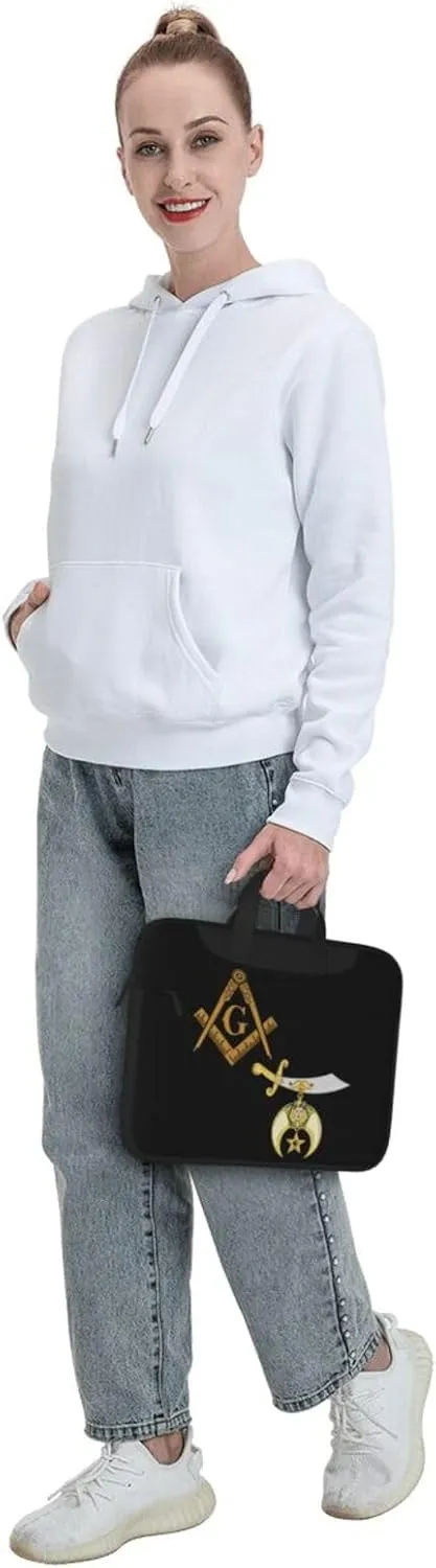 Mason Shriner Split 3d Pattern Laptop Bag Shoulder Bag Computer Notebook Briefcase Messenger Bag