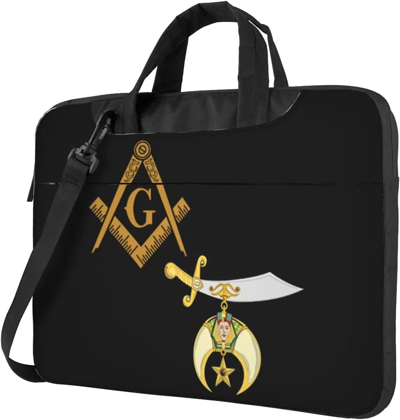 Mason Shriner Split 3d Pattern Laptop Bag Shoulder Bag Computer Notebook Briefcase Messenger Bag