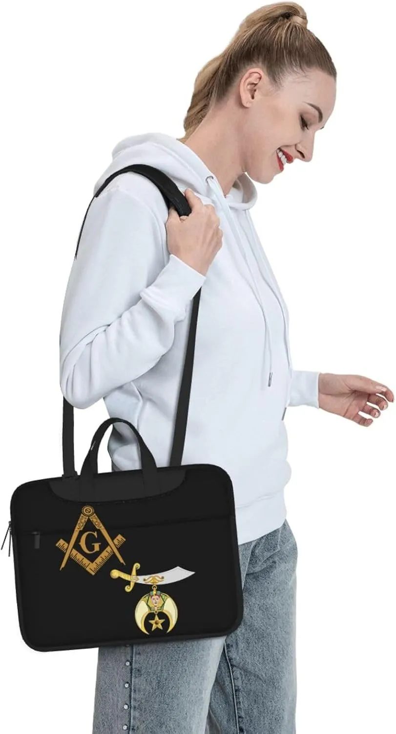 Mason Shriner Split 3d Pattern Laptop Bag Shoulder Bag Computer Notebook Briefcase Messenger Bag