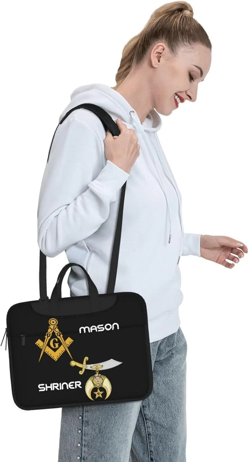 Masonic Shriner Split 3d Pattern Laptop Bag Shoulder Bag Computer Notebook Briefcase Messenger Bag