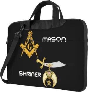 Masonic Shriner Split 3d Pattern Laptop Bag Shoulder Bag Computer Notebook Briefcase Messenger Bag