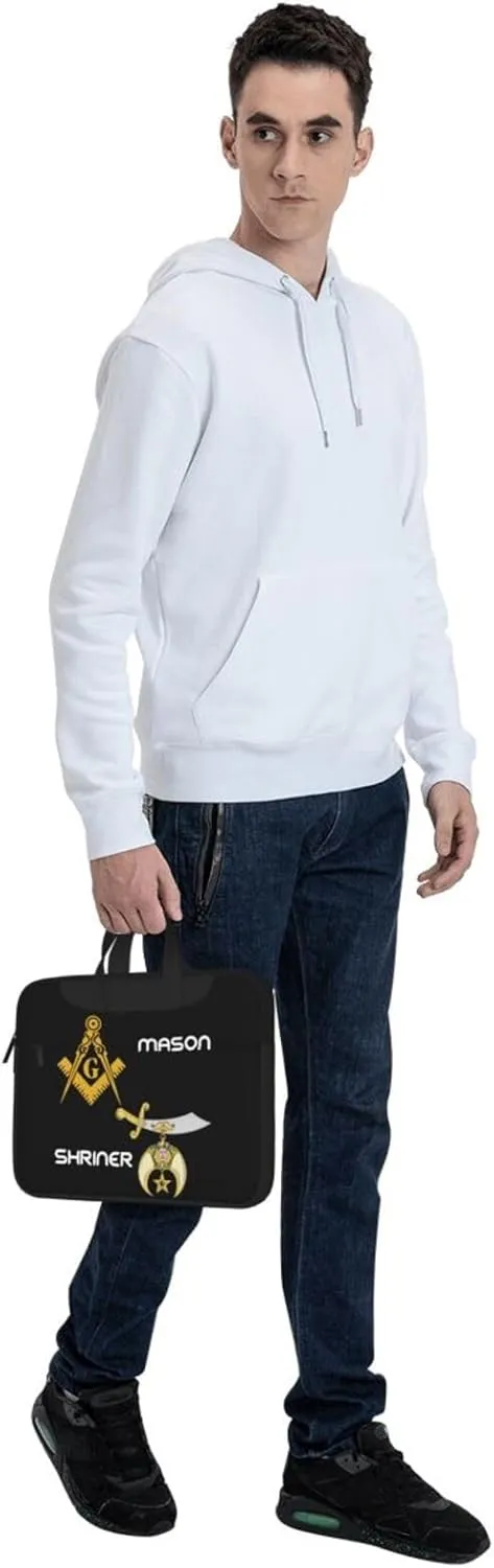 Masonic Shriner Split 3d Pattern Laptop Bag Shoulder Bag Computer Notebook Briefcase Messenger Bag