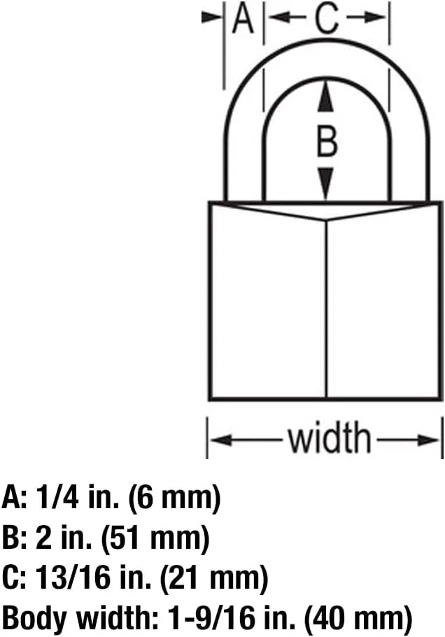 Master Lock Padlock, Solid Brass Lock, 1-9/16 in. Wide, 140QLH (Pack of 4-Keyed Alike)