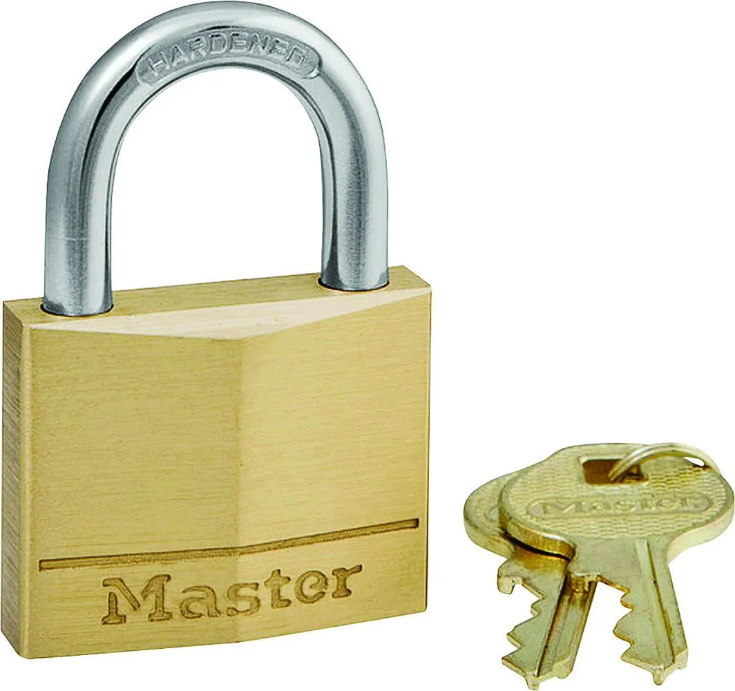 Master Lock Solid Brass Padlock with Key