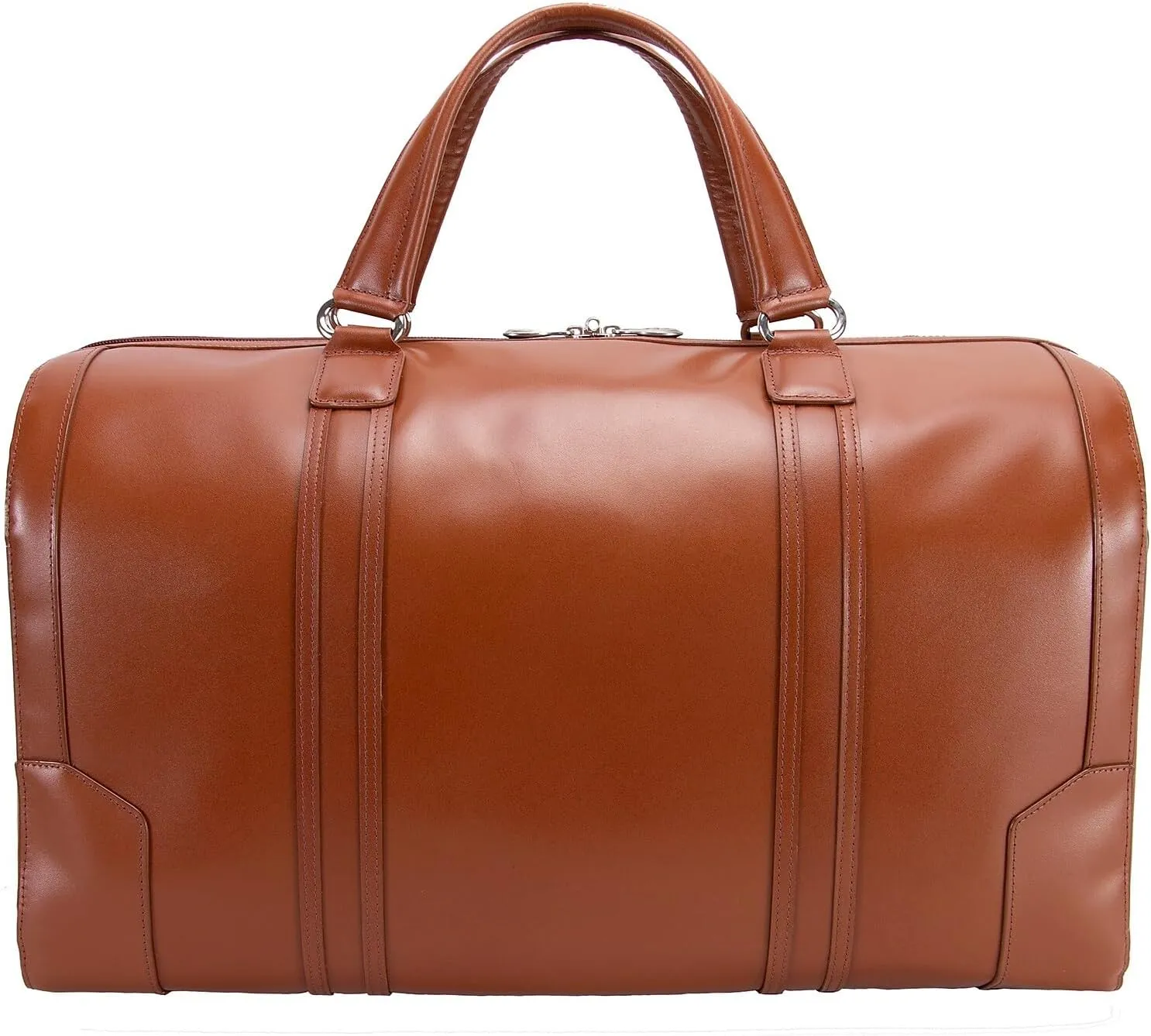 McKlein 20" Carry-all Leather Duffel- KINZIE- Brown