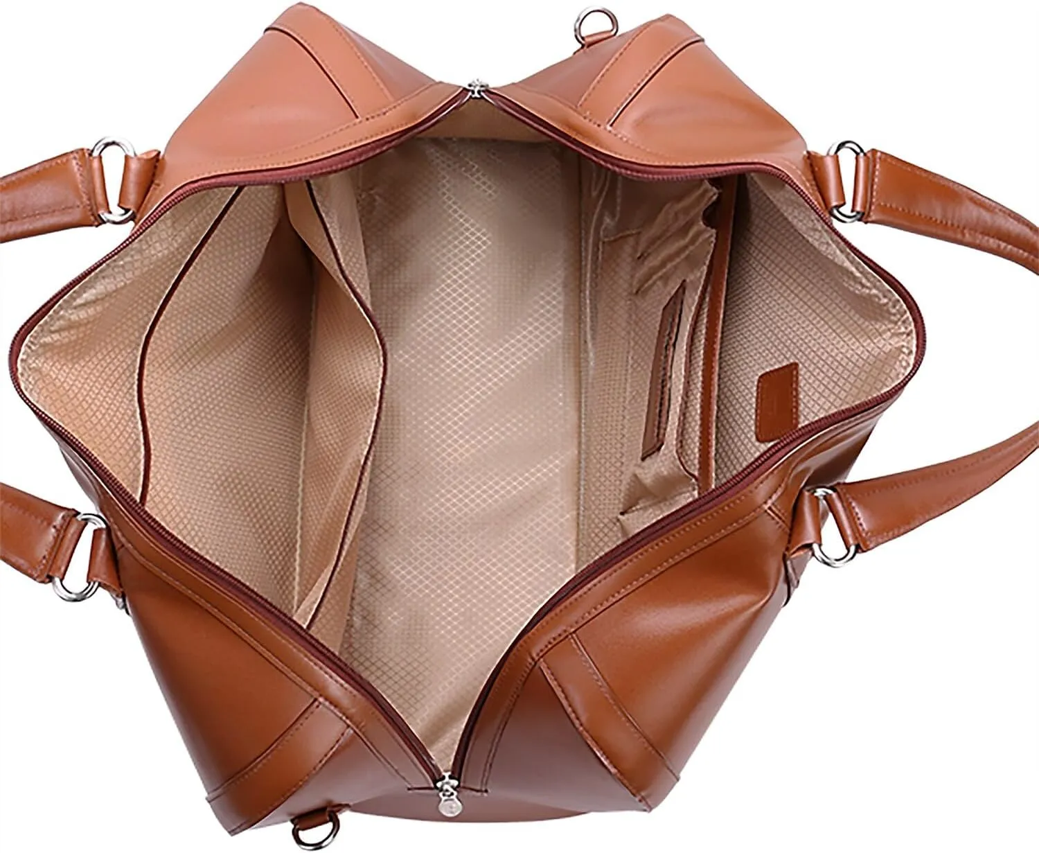 McKlein 20" Carry-all Leather Duffel- KINZIE- Brown