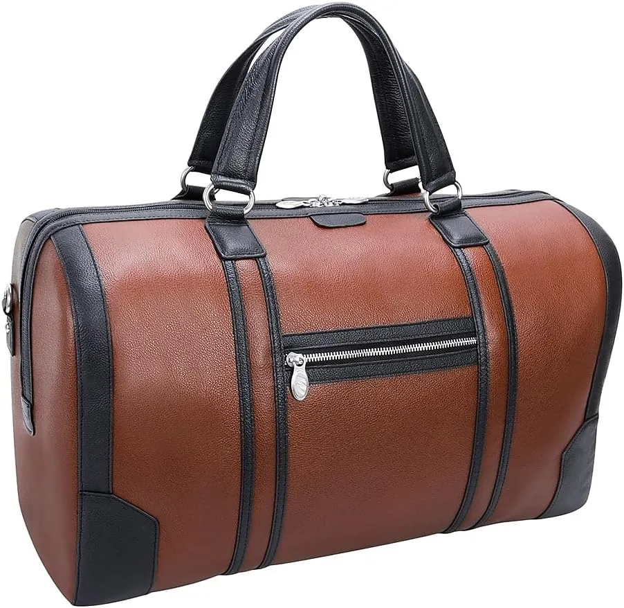McKlein 20" Leather, Two-Tone, Tablet Carry-All Duffel- KINZIE