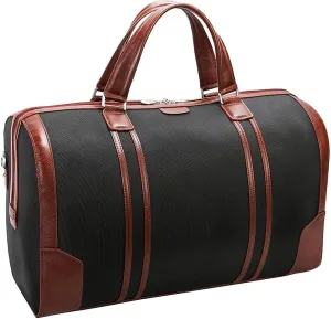 McKlein 20" Nylon, Two-Tone, Tablet Carry-All Duffel- KINZIE- Black