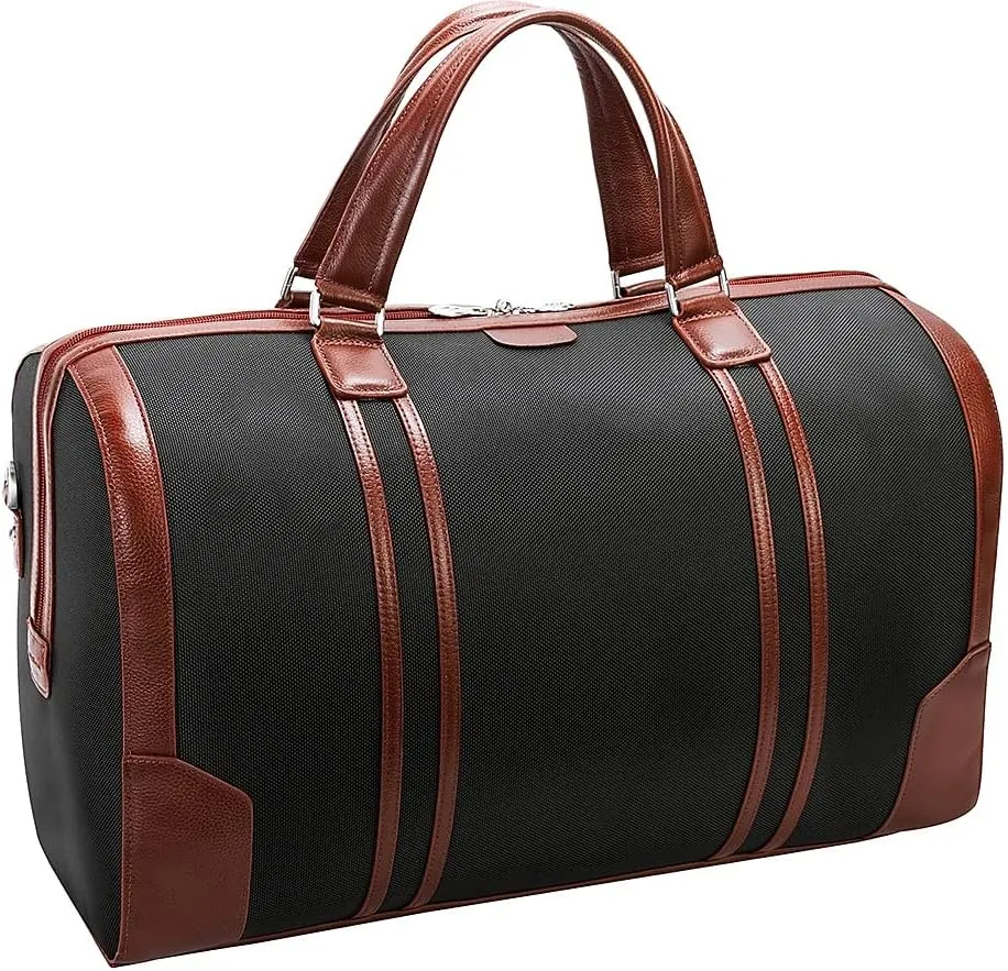 McKlein 20" Nylon, Two-Tone, Tablet Carry-All Duffel- KINZIE- Black