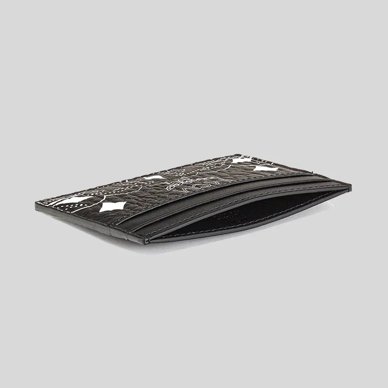 MCM Aren Card Case in Bandana Visetos Black RS-MXADATA07BK001