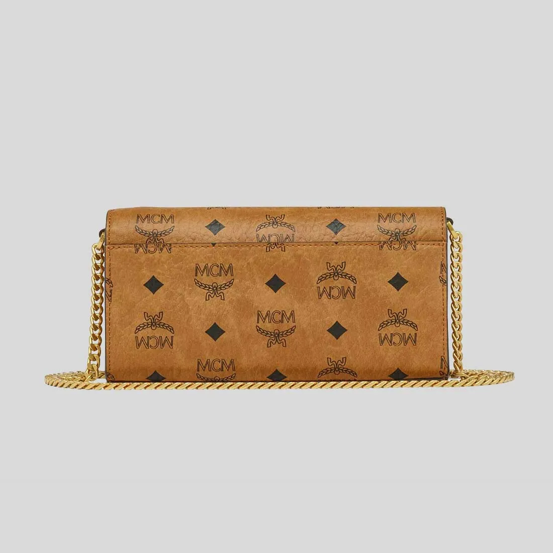 MCM Aren Shoulder Bag In Visetos Cognac RB-MWREATA01CO001