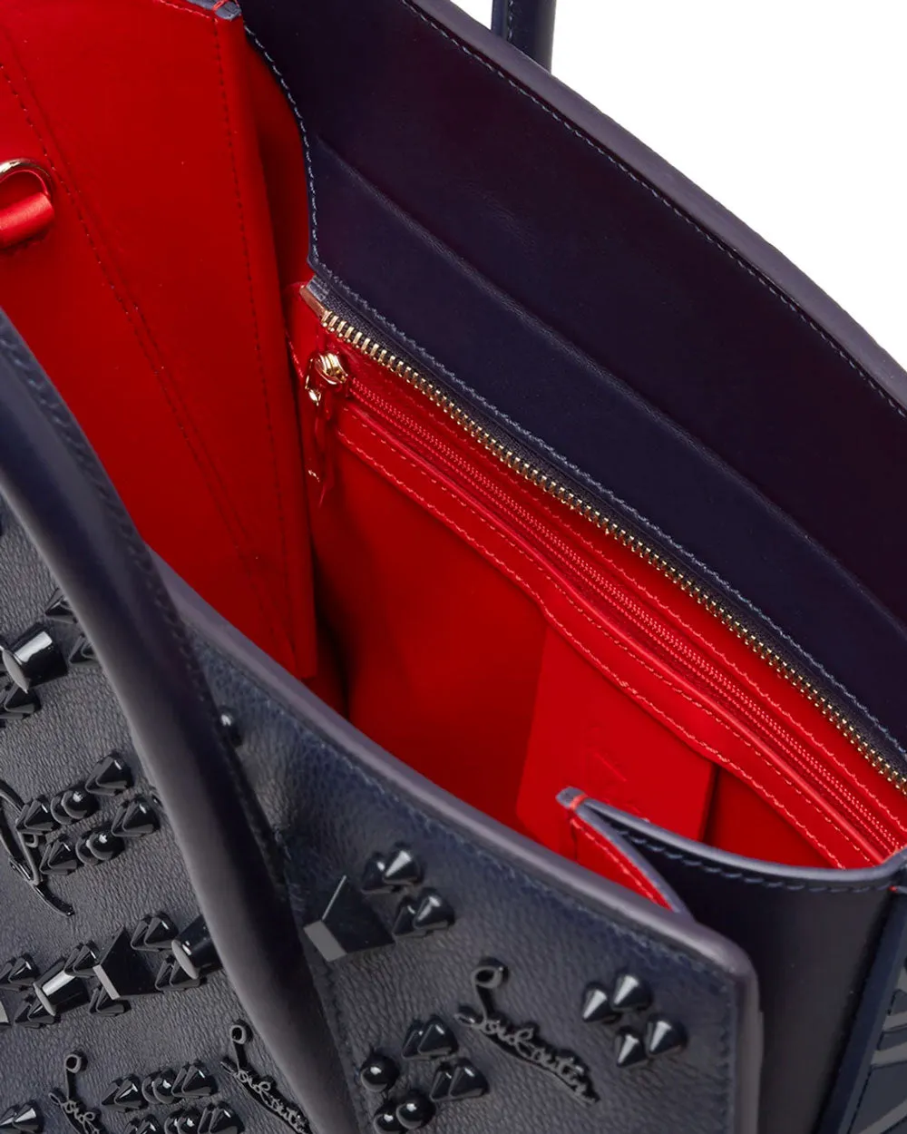 Medium Paloma Studded Leather Tote in Ink
