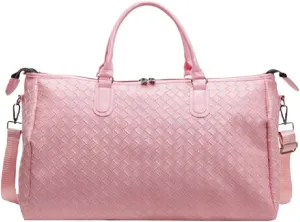 Men Women's Fashion Weaving Pu Leather Totes Large Capacity Shoulder Bags Business Casual Handbag Suitable For Traveling, Business Trip, Outdoor